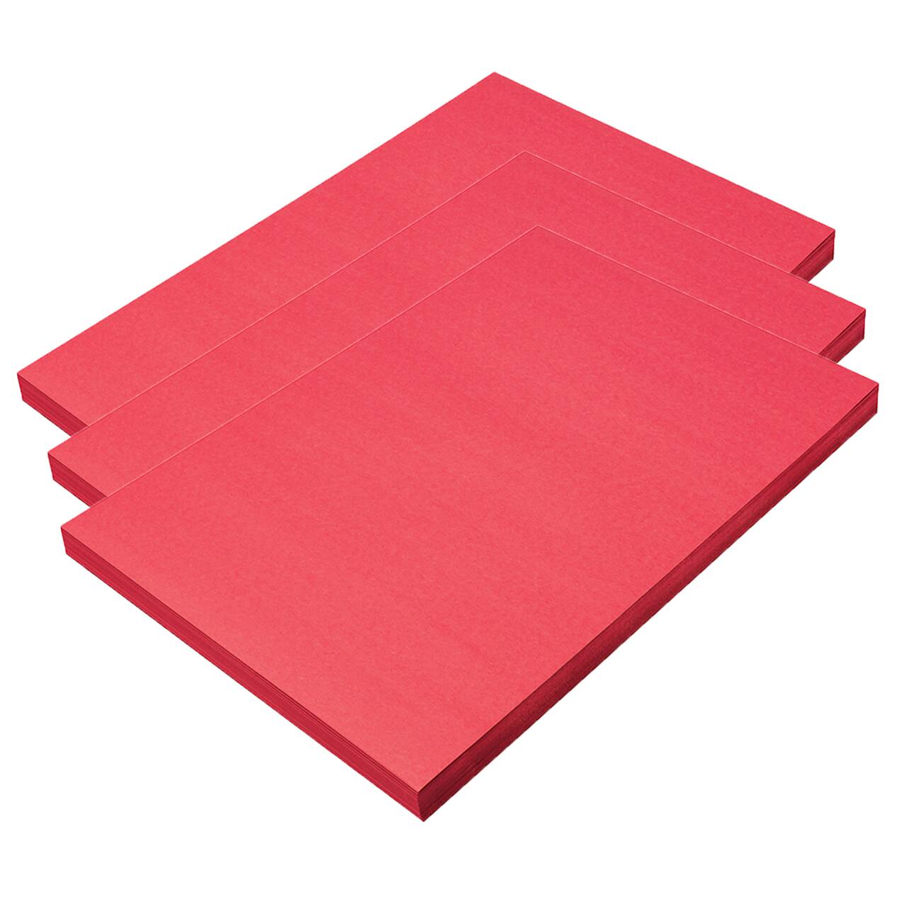 SunWorks® 12 x 18 Holiday Red Construction Paper, 3 Packs of 100 Sheets